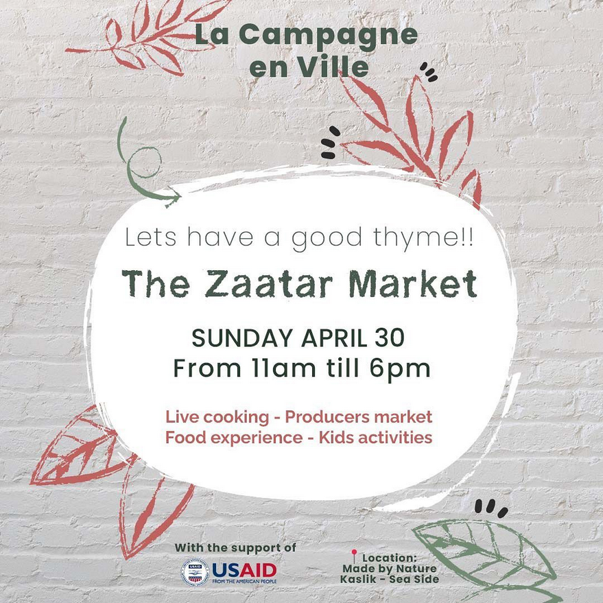 You are currently viewing Meet us at the Zaatar Market, organized by “Made By Nature”!